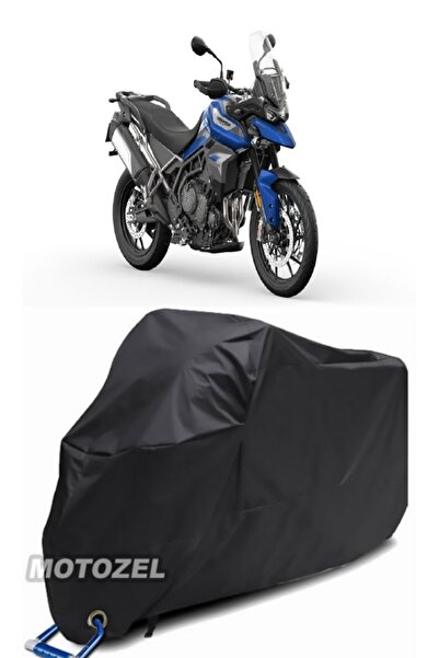 MotoZEL قماش مشمع أسود متوافق مع قفل الدراجة النارية Triumph Tiger 900 GT مقا...