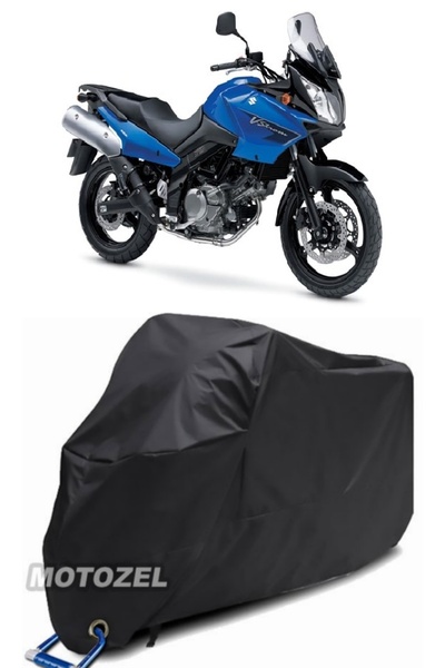 MotoZEL قماش القنب الأسود المتوافق مع قفل سوزوكي V-Strom DL650 مقاوم للماء