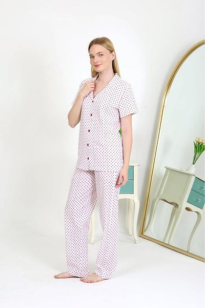 Malven pijamale cu nasturi