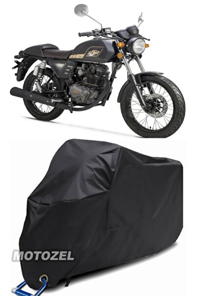 MotoZEL Rks Cafe 152 قفل متوافق مع القماش المشمع الأسود للدراجات النارية مقاو...