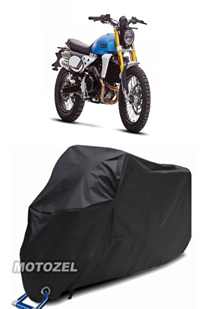 AutoZEL كاباليرو 500 سكرامبلر قماش مشمع أسود للدراجات النارية مقاوم للماء (مت...