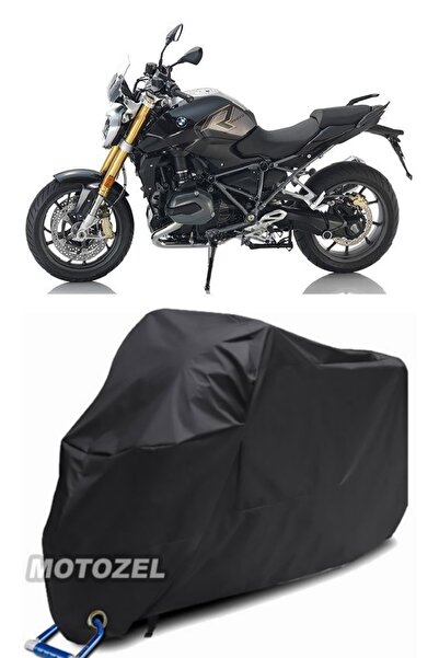 MotoZEL قماش مشمع أسود للدراجات النارية متوافق مع قفل Bmw R 1200 R مقاوم للماء