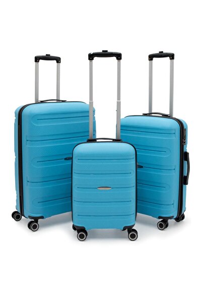 Cotpoly Home Artemis Üçlü Polipropilen(PP)&Kırılmaz 3'lü Valiz&Bavul Seti