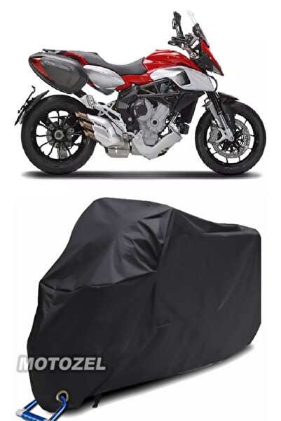 MotoZEL قماش القنب الأسود المتوافق مع قفل MV Agusta Stradale 800 مقاوم للماء