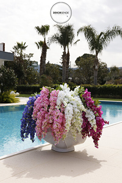 Dekorsende Yapay Akasya Sarkıt Mavi 105 cm