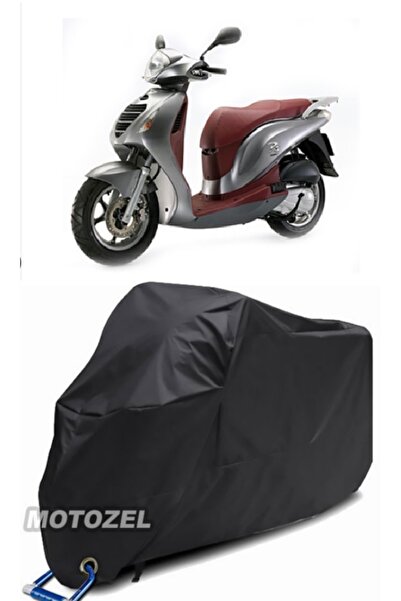 MotoZEL Honda Ps 150I Lock Compatible Black Motorcycle Tarpaulin Waterproof