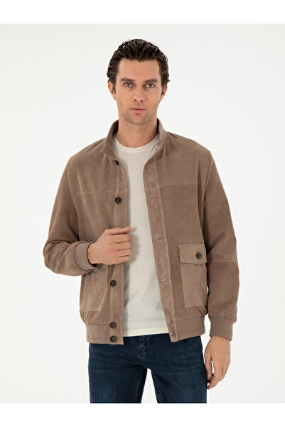 Cacharel Mink Suede Leather Jacket 50298984-Vr052