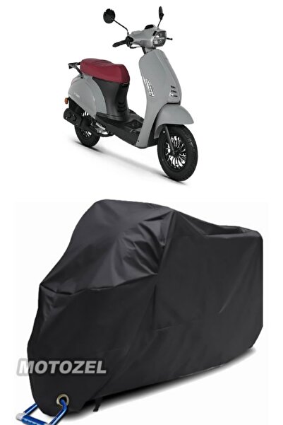 MotoZEL قماش مشمع أسود مقاوم للماء متوافق مع قفل كوبا بلوبيرد للدراجات النارية