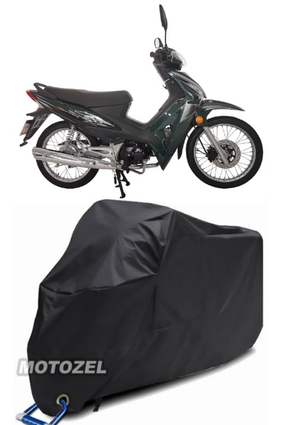 AutoZEL غطاء دراجة نارية هوندا وينج جو أسود مقاوم للماء (متوافق مع القفل)