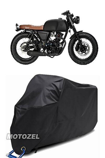 MotoZEL حقيبة خلفية سوداء Mutt Akita 125 وقماش قنب للدراجات النارية متوافق مع...