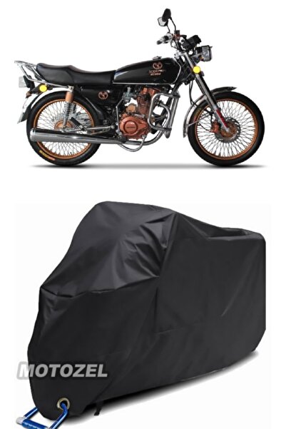 MotoZEL قماش دراجة نارية أسود متوافق مع قفل Motoran Scorpion 100 مقاوم للماء