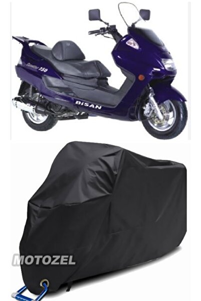 MotoZEL قماش مشمع أسود متوافق مع قفل Bisan Senator 150 مقاوم للماء