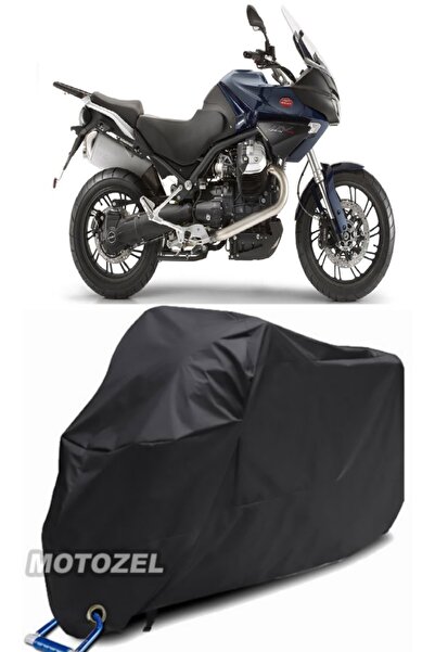 AutoZEL Moto Guzzi Stelvio 1200 4V أسود دراجة نارية قماش مقاوم للماء (قفل متو...