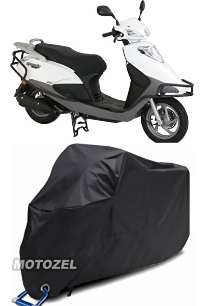 MotoZEL قماش مشمع أسود للدراجات النارية من أبوش سبيدي 110i متوافق مع القفل ال...