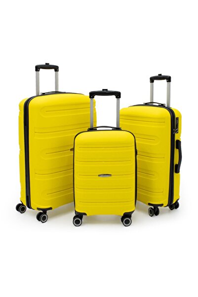 Cotpoly Home Artemis Üçlü Polipropilen(PP)&Kırılmaz 3'lü Valiz&Bavul Seti