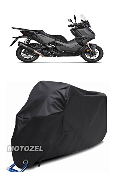 MotoZEL قماش القنب الأسود المتوافق مع قفل Honda ADV350 مقاوم للماء