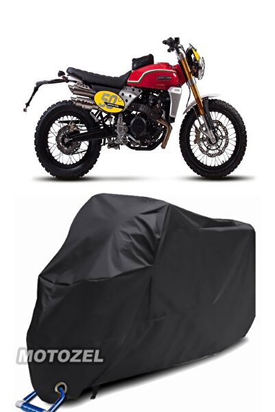 MotoZEL قماش مشمع أسود للدراجات النارية مقاوم للماء متوافق مع قفل الذكرى السن...