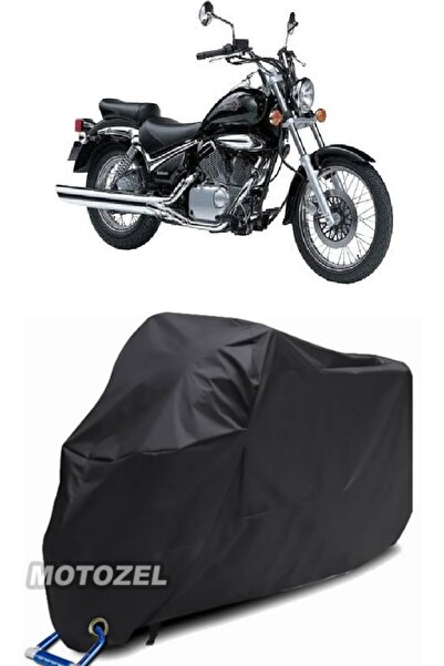 MotoZEL قماش القنب الأسود المتوافق مع قفل الدخيل لسوزوكي VL 250 مقاوم للماء