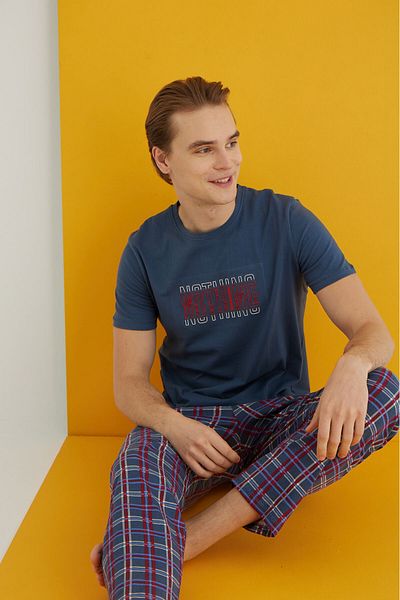 ELİTOL Combed Men's Pajama Suit
