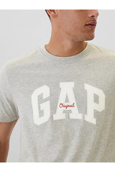 GAP Everyday Soft Gap Logo T-Shirt Gray
