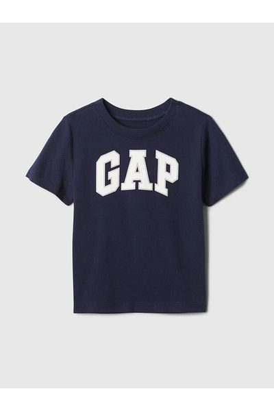 GAP تي شيرت برتقالي بشعار Baby Boy Gap