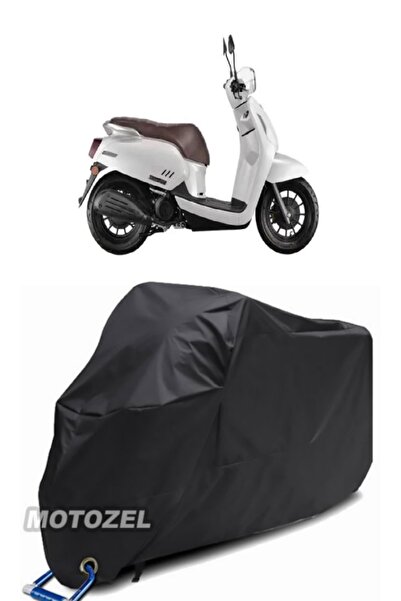 MotoZEL قماش القنب الأسود المتوافق مع قفل QJ VPS125 مقاوم للماء