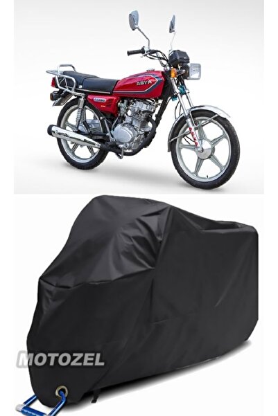 MotoZEL قماش القنب الأسود المتوافق مع القفل ASIA AS 125 مقاوم للماء