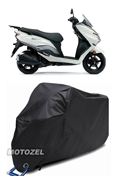 AutoZEL سوزوكي بورجمان ستريت 125EX غطاء دراجة نارية أسود مقاوم للماء (متوافق ...