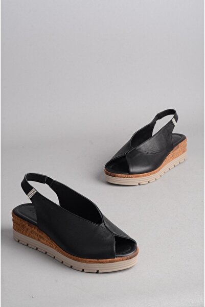 SEÇ KUNDURA SEÇ 8094 SANDALE CU TOC CU PANĂ DIN PIELE VERITĂ (Înălțime toc: 5...