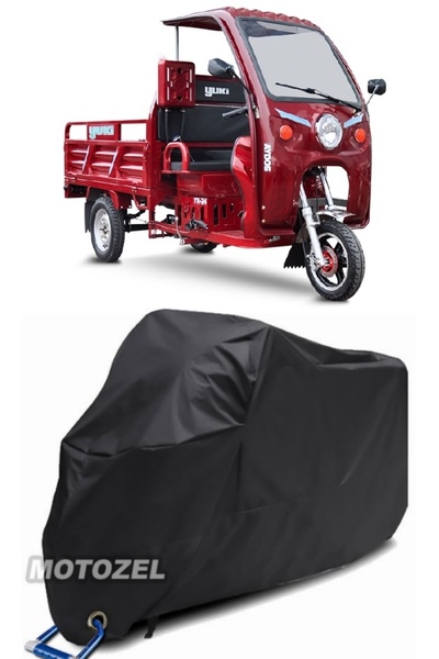 MotoZEL Yuki YK-24 Aydos Lock متوافق مع القماش المشمع الأسود للدراجات النارية...