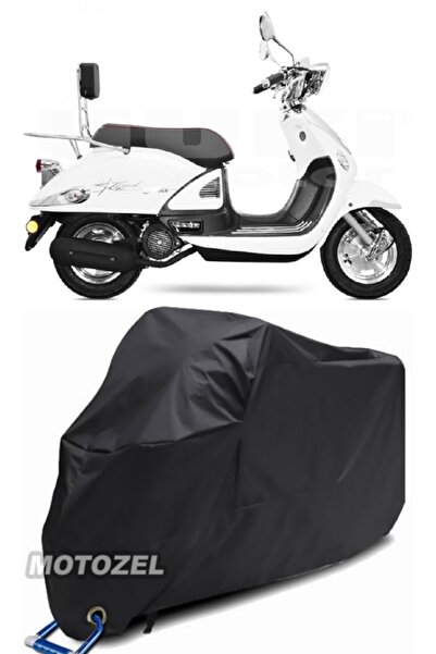 MotoZEL Yuki ZN-150T-E5 Legend Lock متوافق مع القماش المشمع الأسود للدراجات ا...