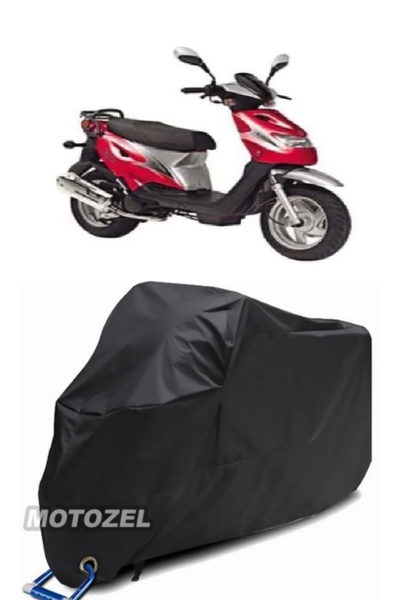 AutoZEL كانوني بوبكورن 90 قماش مشمع أسود للدراجات النارية مقاوم للماء (متوافق...