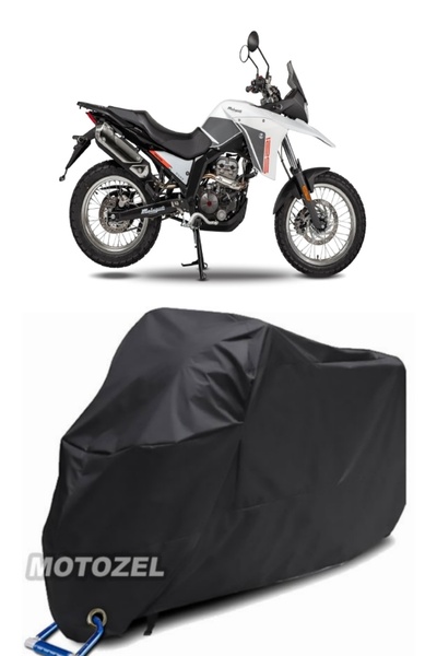 MotoZEL قماش القنب الأسود المتوافق مع قفل المغامرة Malaguti Dune 125 مقاوم للماء