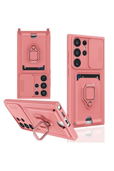 m.tk moveteck Samsung Galaxy S25 Ultra Kılıf Kamera Korumalı Sürgülü Yüzüklü ...