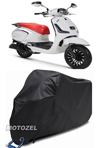 MotoZEL Rks أزرق داكن 125 قفل متوافق مع القماش المشمع الأسود للدراجات النارية...