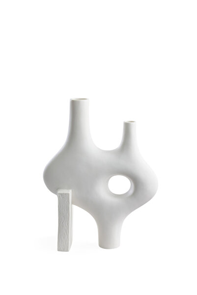 Jonathan Adler Paradox XL Beyaz Porselen Vazo