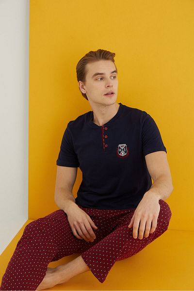 ELİTOL Combed Men's Pajama Suit