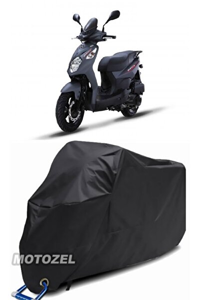 MotoZEL قماش القنب الأسود المتوافق مع قفل Sym Orbit II 125i مقاوم للماء