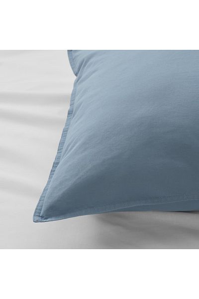 IKEA ÄNGSLILJA Pillowcase, Blue-Grey, 50x80 cm – Soft & Breathable Cotton