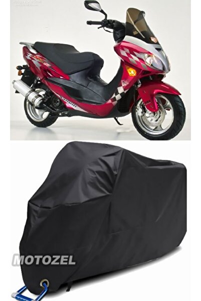MotoZEL Kanuni Storm 150 قفل متوافق مع القماش المشمع الأسود للدراجات النارية ...