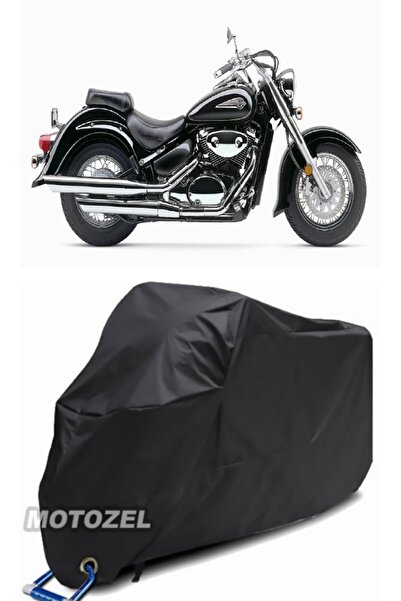 MotoZEL قماش القنب الأسود المتوافق مع قفل Volusia لسوزوكي VL 800 مقاوم للماء