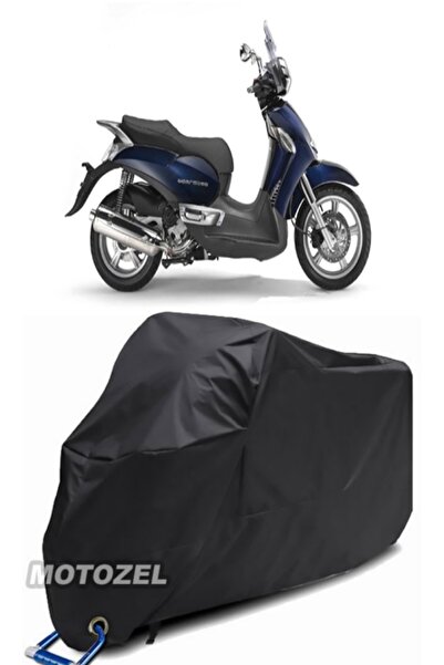 MotoZEL قماش القنب الأسود المتوافق مع قفل Aprilia Scarabeo 500 مقاوم للماء