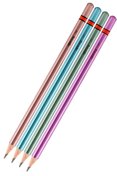 Glanart Rotring metalik kurşun kalem 4 lü paket 1 adet