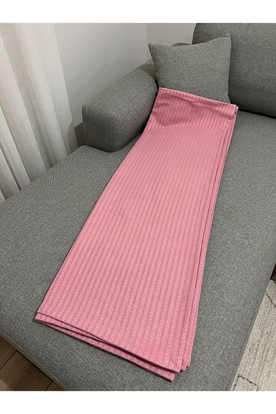 evimrenk Dusty Rose Knitted Textured Pique Single 100% Natural Cotton - 160 X 235