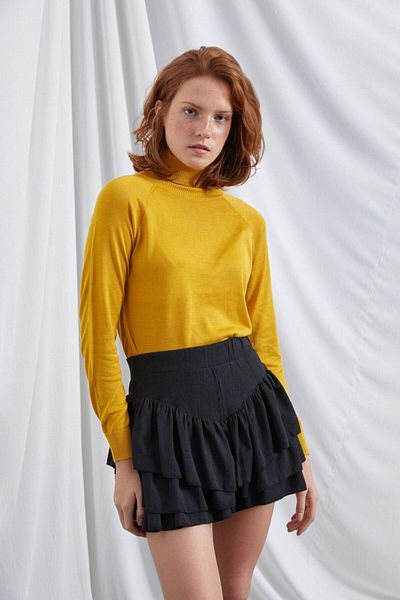 La Sarta Ariel Women's Black Shorts Skirt