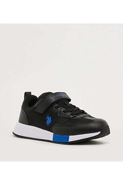 U.S. Polo Assn. حذاء رياضي باركر بوي أسود للجنسين