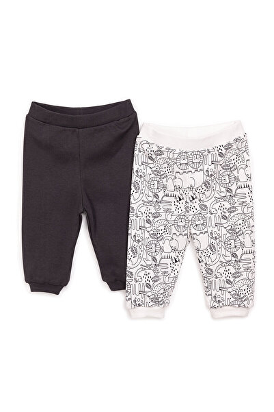 ebebek Hello Baby Basic Erkek Zürafa Desenli 2li Patiksiz Alt Erkek Bebek