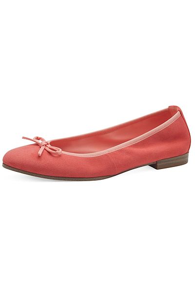 Tamaris Damen Klassische Ballerina 1-22166-44 Rot 535 Pale Red Comb Leder Und Textil Mit Touch-it