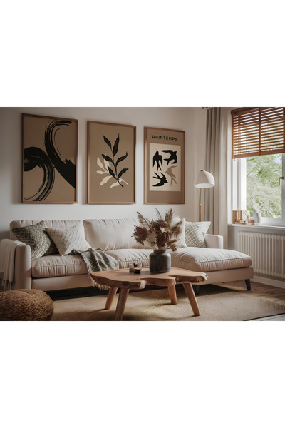 ARTCASTLE Комплект от 3 картини с дървена рамка