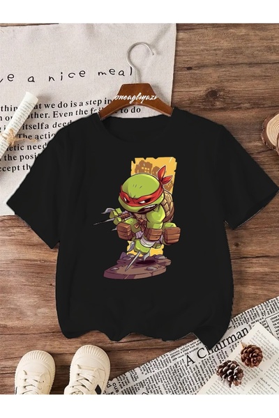 oneagılyazı Tricou supradimensionat pentru copii cu imprimeu Ninja Turtle